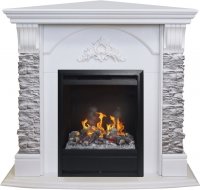 Каминокомплект RealFlame Athena Corner GR STD/EUG/25/25'5 WT с очагом 3D Olympic