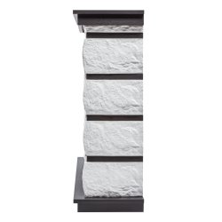 Каминокомплект Firelight Excalibur 25 с очагом Electrolux EFP/P-2520LS камень белый/шпон венге