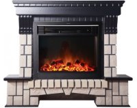 Каминокомплект Interflame Экстер венге с очагом Jupiter GLS LED Black