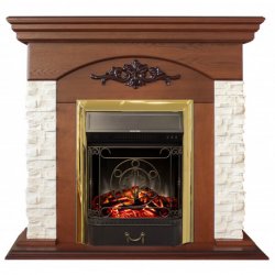 Каминокомплект RealFlame Neapolis NT с очагом Majestic Lux Brass S