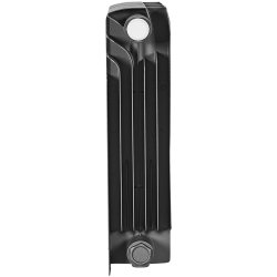 Биметаллический радиатор отопления Stout Titan Ventil 350 4 секции графит RAL 7024