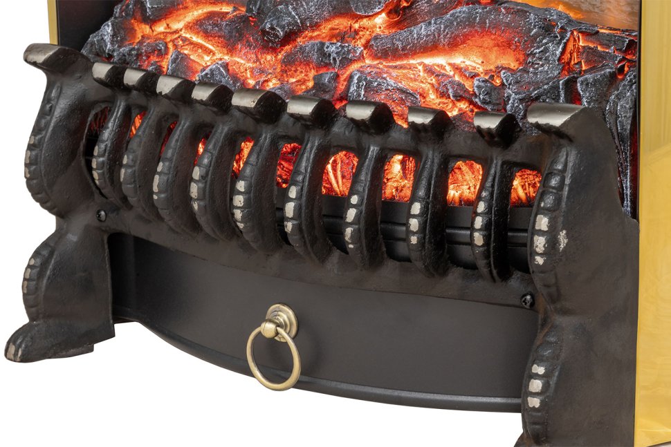 Каминокомплект Royal Flame California STD CRM (Разборный) с очагом Fobos FX M Brass санд антрацит