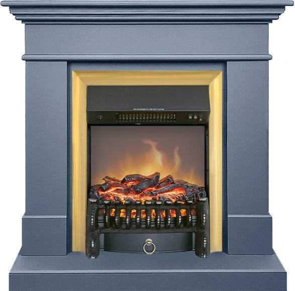 Каминокомплект Royal Flame California STD CRM (Разборный) с очагом Fobos FX M Brass санд антрацит