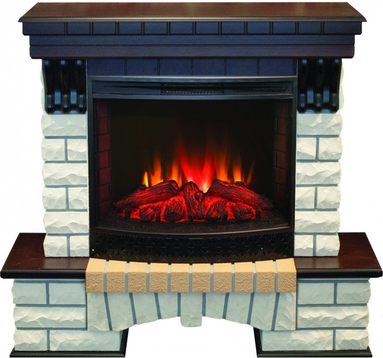 Каминокомплект RealFlame Country 25/25,5 AO с очагом Evrika 25,5 LED