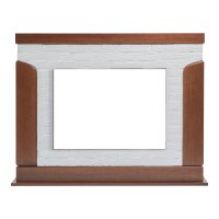 Портал Firelight Prestigio 25 камень белый/шпон дуб