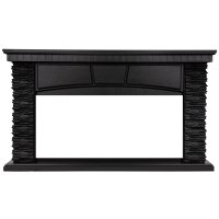 Портал Firelight Porto 42/40/36 камень черный/шпон венге