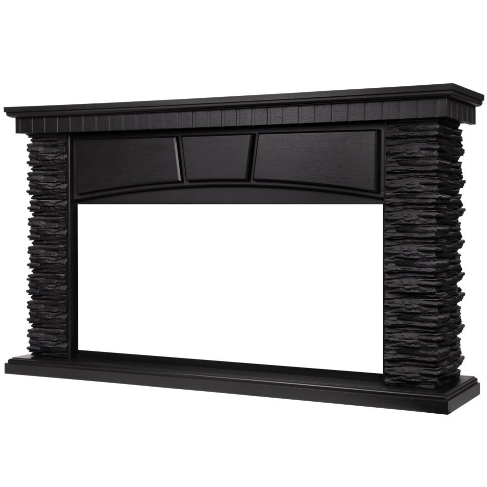 Портал Firelight Porto 42/40/36 камень черный/шпон венге