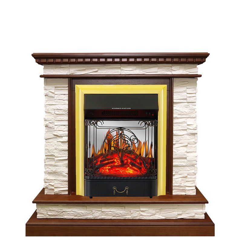 Каминокомплект Royal Flame Calgary с очагом Majestic FX M Brass
