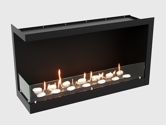 Встроенный биокамин Lux Fire Угловой 1155 М