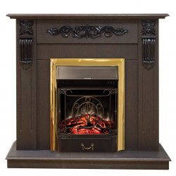 Каминокомплект RealFlame Dominica STD/EUG DN с очагом Majestic Lux Brass S