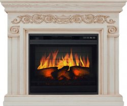 Каминокомплект Royal Flame Athena слоновая кость с патиной с очагом Vision 23 EF LED FX