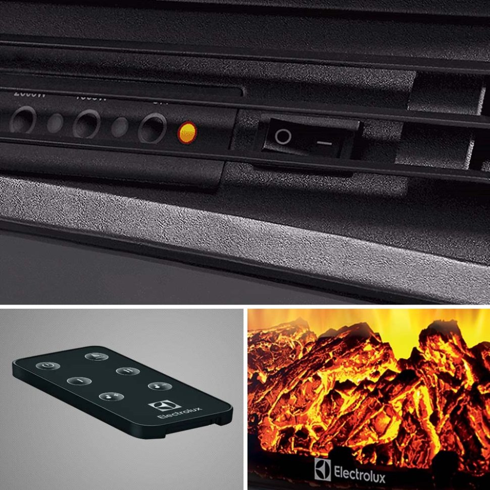 Каминокомплект Хорошие Камины Марс с очагом Electrolux Sphere Plus EFP/P-2720RLS мрамор