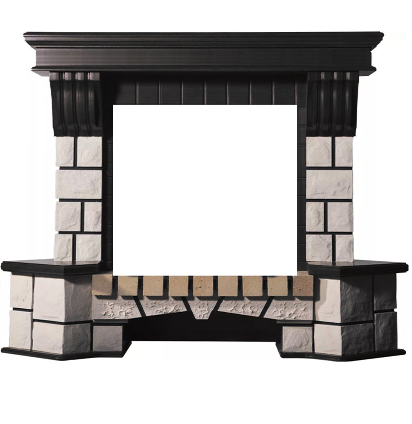 Портал Interflame Экстер венге угловой под очаг Panoramic 25