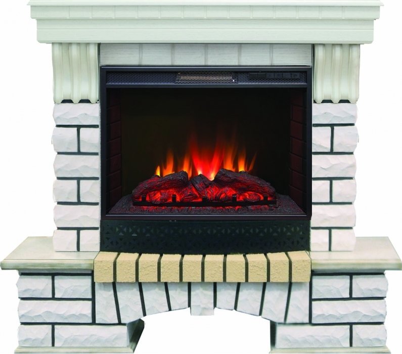 Каминокомплект RealFlame Country 25/25,5 WT с очагом Sparta 25,5 LED