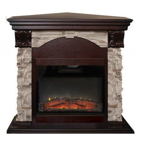 Каминокомплект RealFlame Dublin ROCK Corner STD/EUG/24 AO с очагом Kendal 24