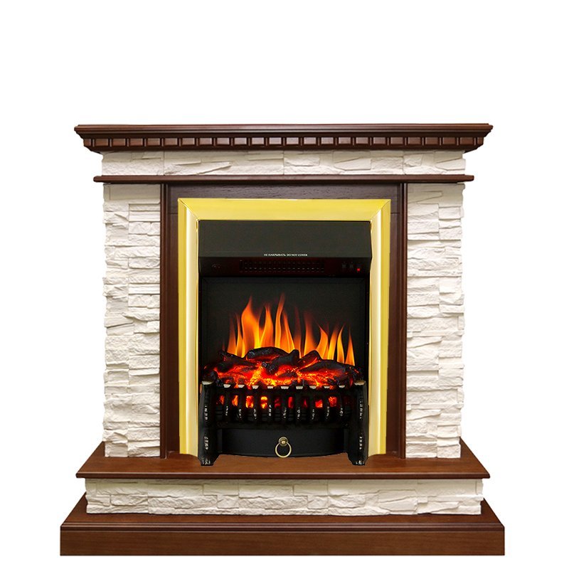 Каминокомплект Royal Flame Calgary с очагом Fobos FX Brass