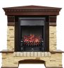 Каминокомплект Royal Flame Pierre Luxe сланец угловой с очагом Fobos FX Black