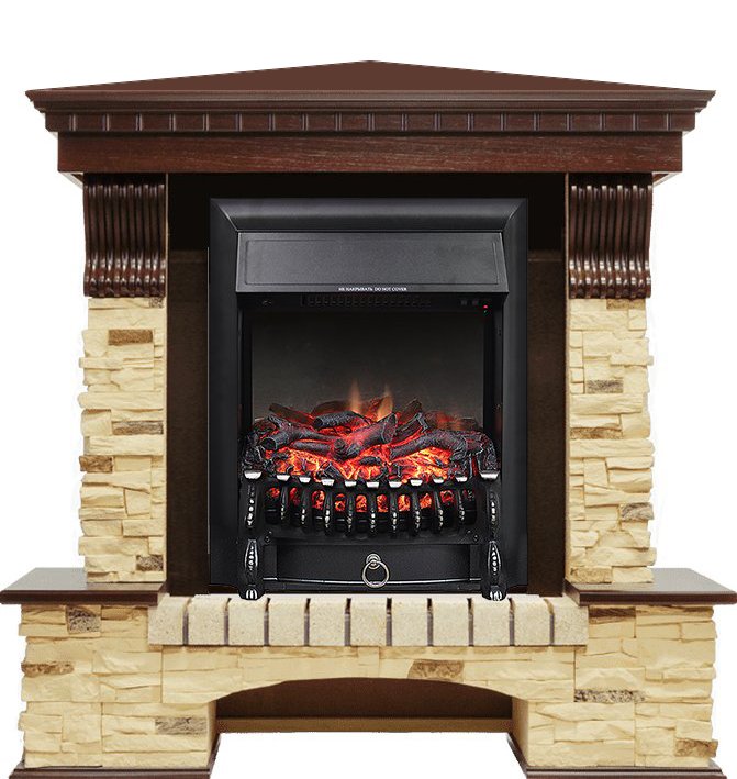 Каминокомплект Royal Flame Pierre Luxe сланец угловой с очагом Fobos FX Black