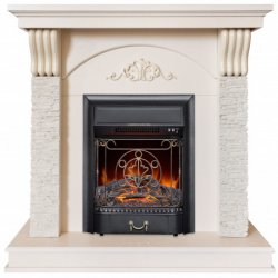 Каминокомплект RealFlame Corfino WT с очагом Majestic Lux Black S