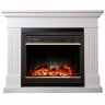 Каминокомплект Interflame Римини белый с очагом Jupiter FX M Brass