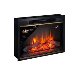 Каминокомплект Interflame Римини белый с очагом Jupiter FX M Brass