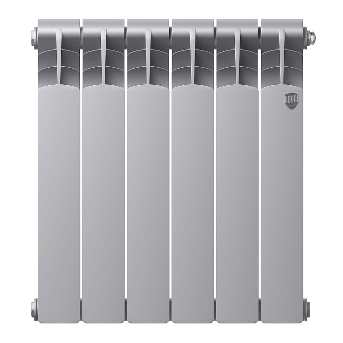 Биметаллический радиатор отопления Royal Thermo Revolution Bimetall 500 2.0 6 секций Silver Satin