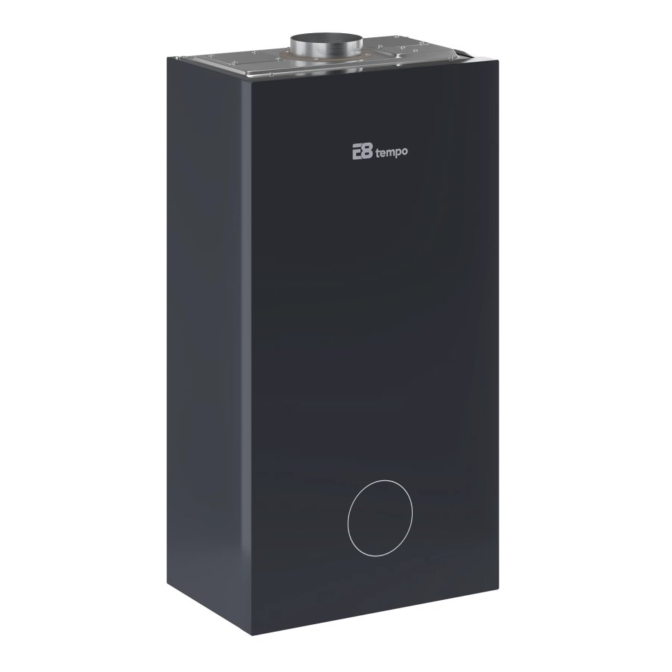 Настенный газовый котел E8 tempo GHA24W (стеклянная панель серый графит)