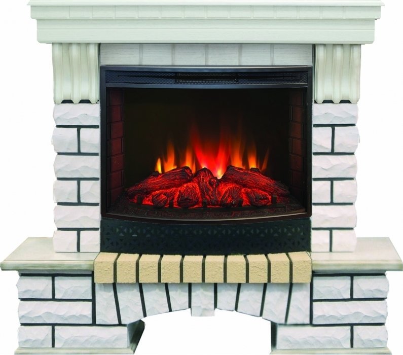 Каминокомплект RealFlame Country 25/25,5 WT с очагом Evrika 25,5 LED