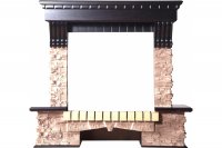 Портал Interflame Экстер Прованс темный дуб под очаг Panoramic 25