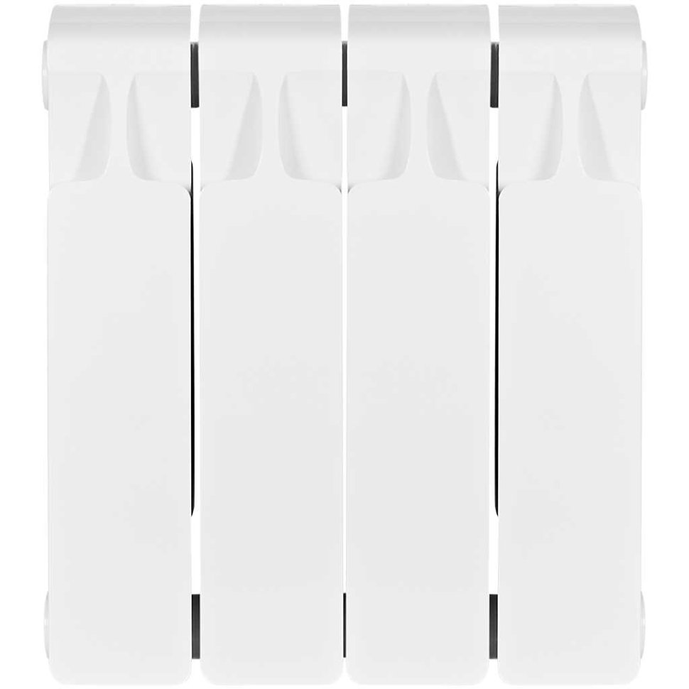 Биметаллический радиатор отопления Rifar Monolit 300 4 секций боковое подключение белый RAL 9016