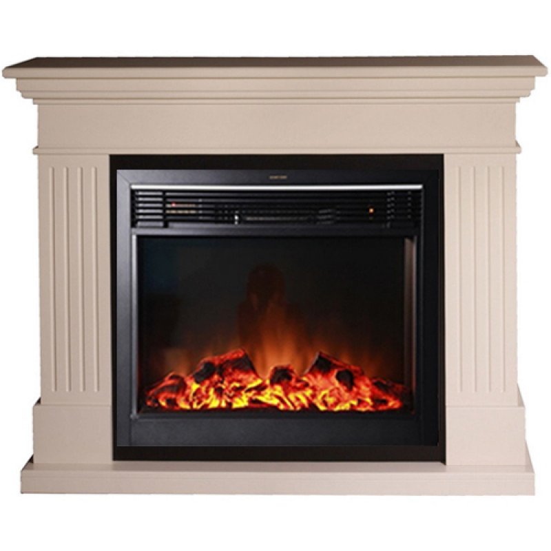 Каминокомплект Interflame Римини бежевый с очагом Jupiter FX M Black