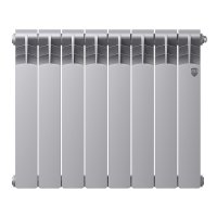 Биметаллический радиатор отопления Royal Thermo Revolution Bimetall 500 2.0 8 секций Silver Satin