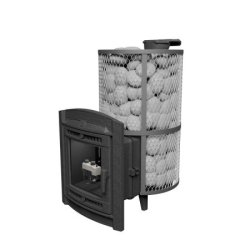 Печь банная PROMetall Атмосфера XL сетка нержавейка с газовой горелкой