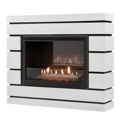 Каминокомплект Firelight Moderno 25 с очагом BFP/P-2520 шпон белый дуб