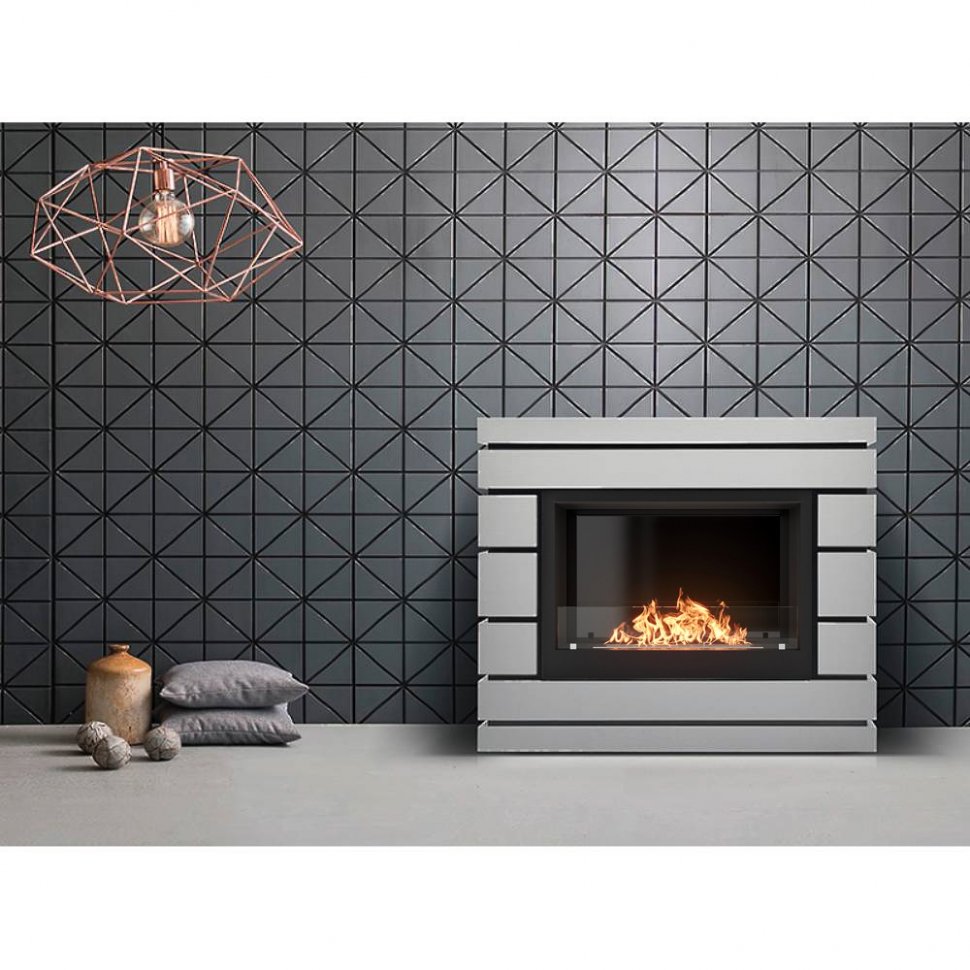 Каминокомплект Firelight Moderno 25 с очагом BFP/P-2520 шпон белый дуб