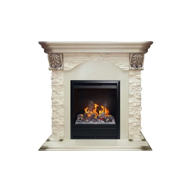 Каминокомплект RealFlame Dublin LUX STD/EUG WT с очагом 3D Olympic