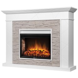 Каминокомплект Firelight Miami 25 с очагом Electrolux EFP/P-2520LS белый/серый