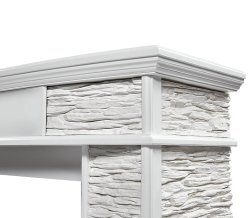 Портал Firelight Scala 30 сланец скалистый белый/шпон белый дуб