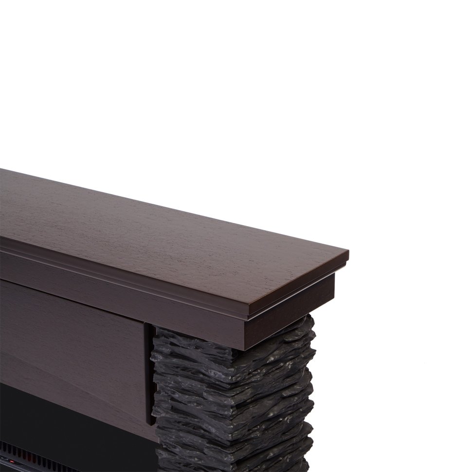 Каминокомплект Firelight Porto Long с очагом Electrolux Infinity EFP/P-1600ULS камень черный/шпон венге