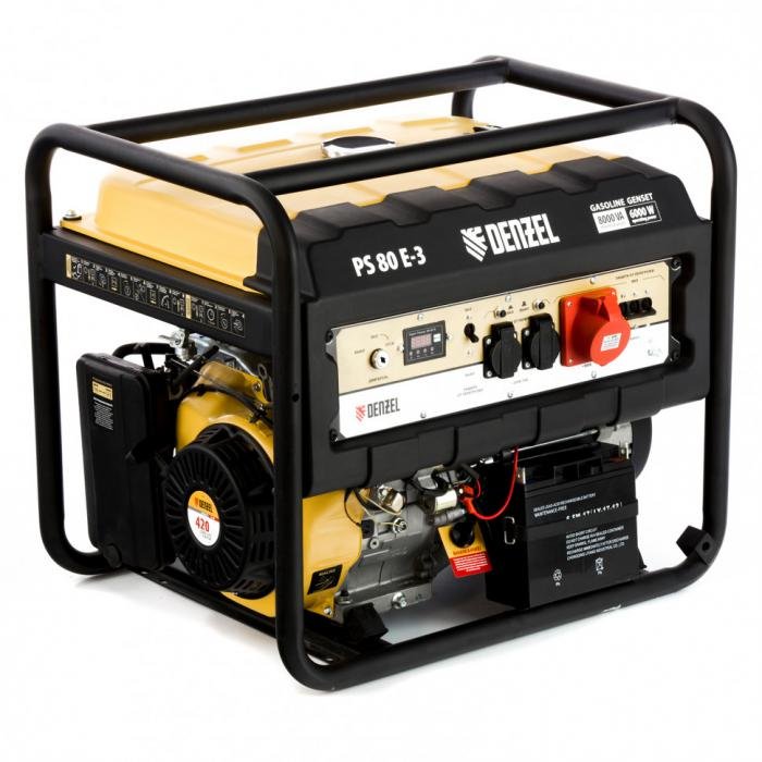 Бензиновый генератор DENZEL PS 80 E-3