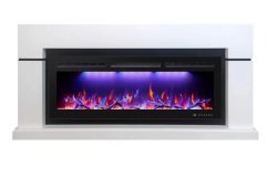 Каминокомплект Interflame Гранд с очагом FreeSpace 55 LED FX QZ белый