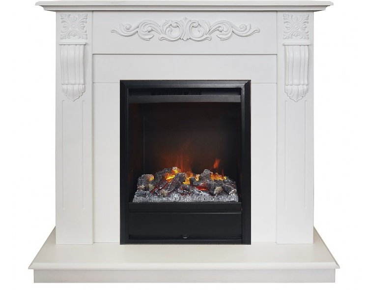 Каминокомплект RealFlame Dominica STD/EUG WT с очагом 3D Olympic