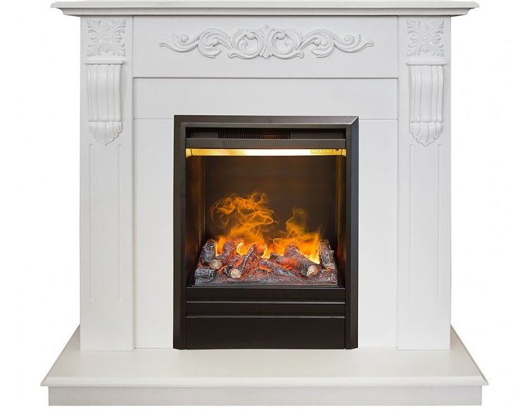 Каминокомплект RealFlame Dominica STD/EUG WT с очагом 3D Olympic