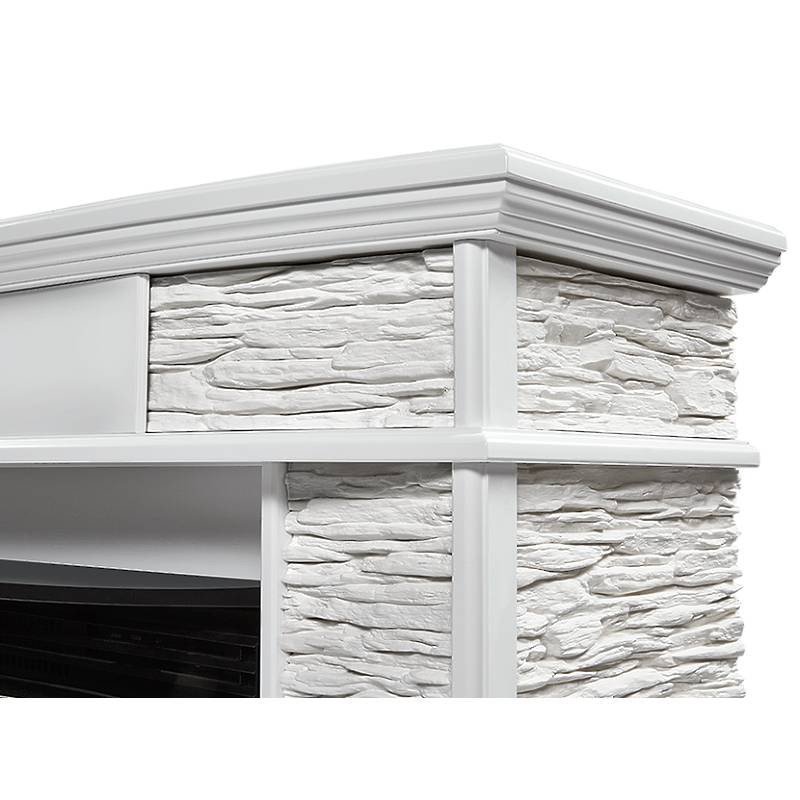 Каминокомплект Firelight Scala 30 с очагом Electrolux EFP/P-3020LS сланец скалистый белый/шпон белый дуб