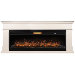 Каминокомплект Royal Thermo Aurora RTFP/P-AR60LS + портал Firelight California 60 IV молочный