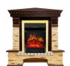 Каминокомплект Royal Flame Pierre Luxe сланец угловой с очагом Majestic FX Brass