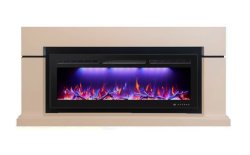 Каминокомплект Interflame Гранд с очагом FreeSpace 55 LED FX QZ бежевый