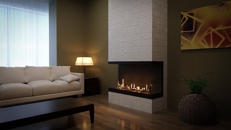 Встроенный биокамин Lux Fire Фронтальный 1040 S ВБКФ-1040S