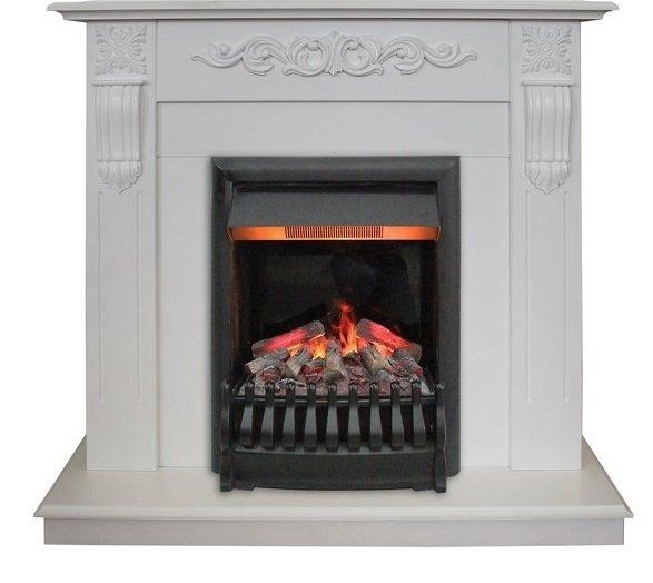 Каминокомплект RealFlame Dominica STD/EUG WT с очагом 3D Oregan