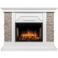 Каминокомплект Firelight Florida 25 с очагом Electrolux EFP/P-2520LS белый/серый